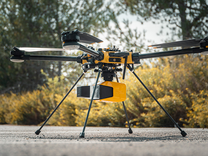 YellowScan Explorer mounted on a Hexadrone Tundra drone