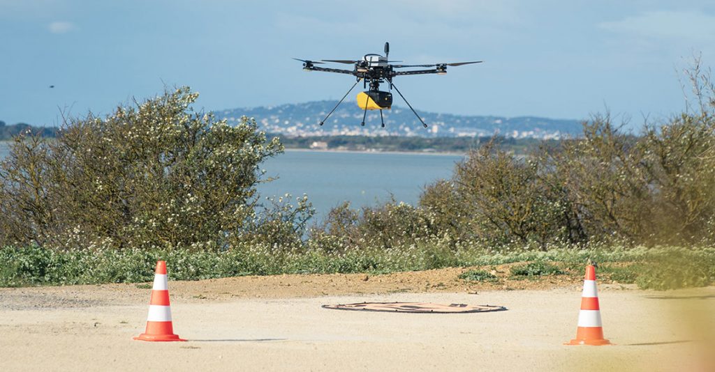 YellowScan Navigator LiDAR system mounted on Hexadrone Tundra UAV