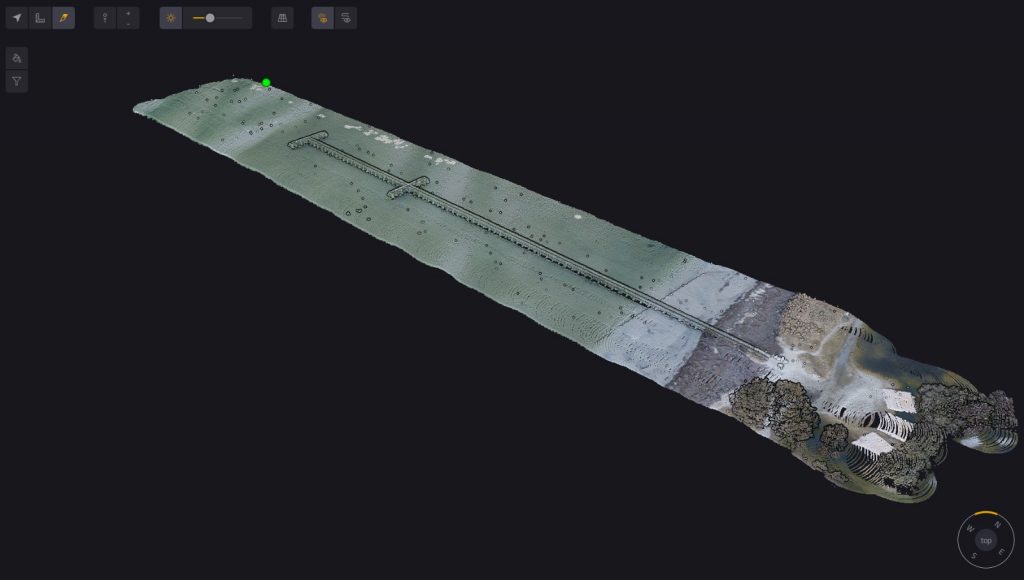 Pointcloud of a pier in Sweden